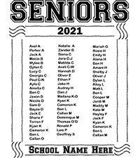 School Senior and school leaver Polo Shirts 2019